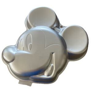 Mickey Mouse Head Cake Pan Disney Aluminum Baking Mold Collectible‎ Vintage